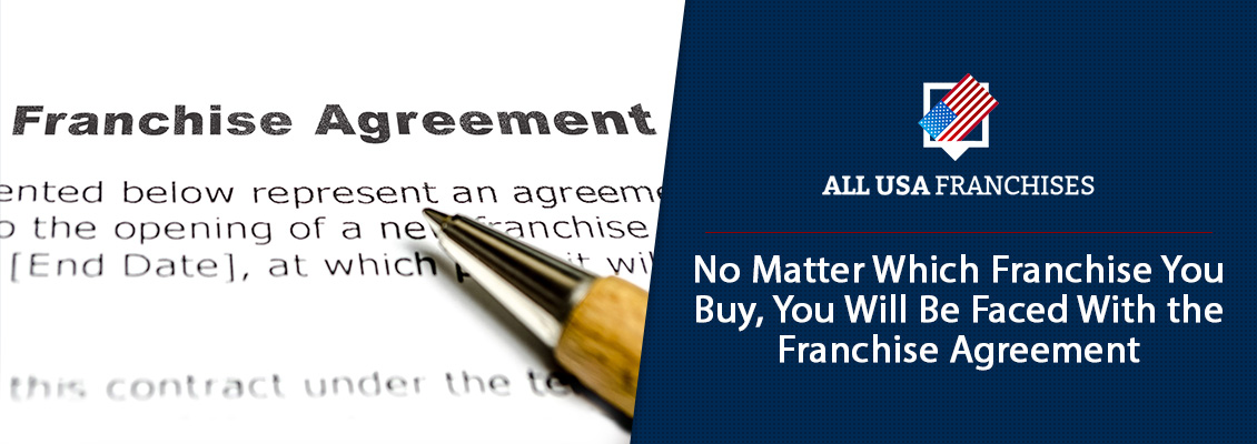 Franchise Agreement Contract Document With Pen for Signing