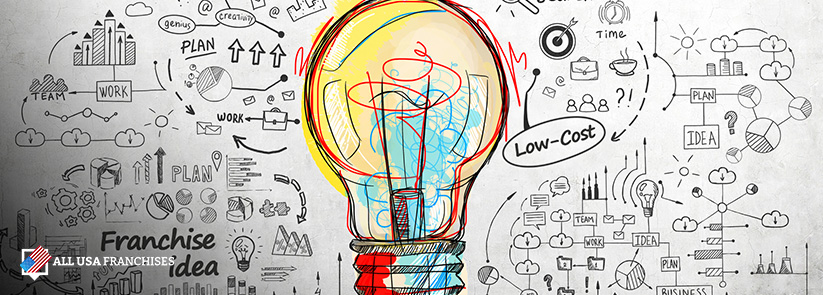 Drawing of a Lightbulb Representing Low-Cost Franchise Ideas