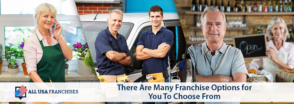 Multiple Retired Franchisees Working Diverse Businesses Because Franchising Gives Them Many Options to Choose From