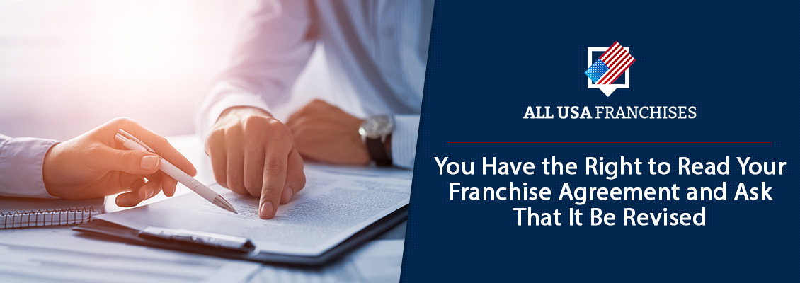 Franchisee Looking at the Franchise Agreement With the Franchisor
