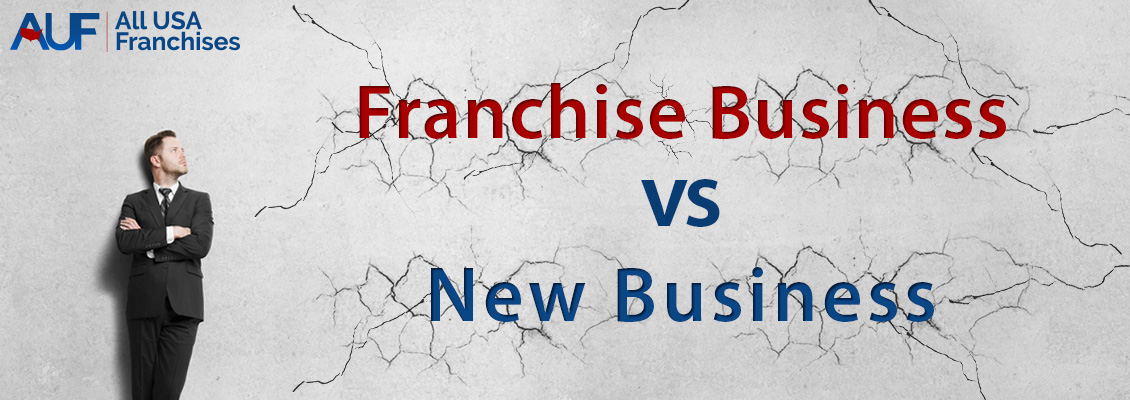 Picture of a Businessman Looking at a Franchise Business vs a New Business