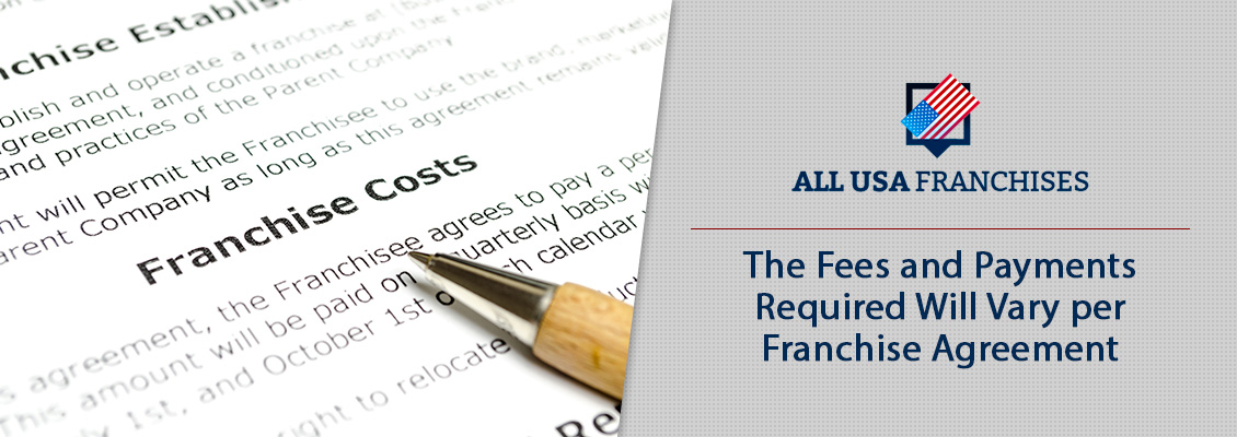 A Pen on a Franchise Agreement Document Highlighting Fees and Payments Required by the Franchisee