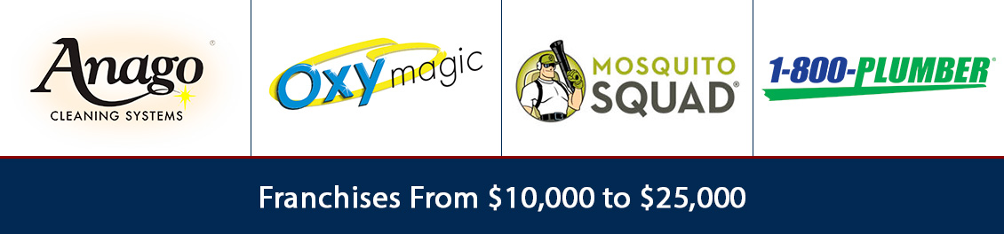 Cheap Franchises From $10,000 to $25,000: Anago, Oxymagic, Mosquito Squad, and 1-800-PLUMBER + Air