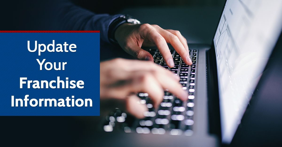 Update Your Franchise Information
