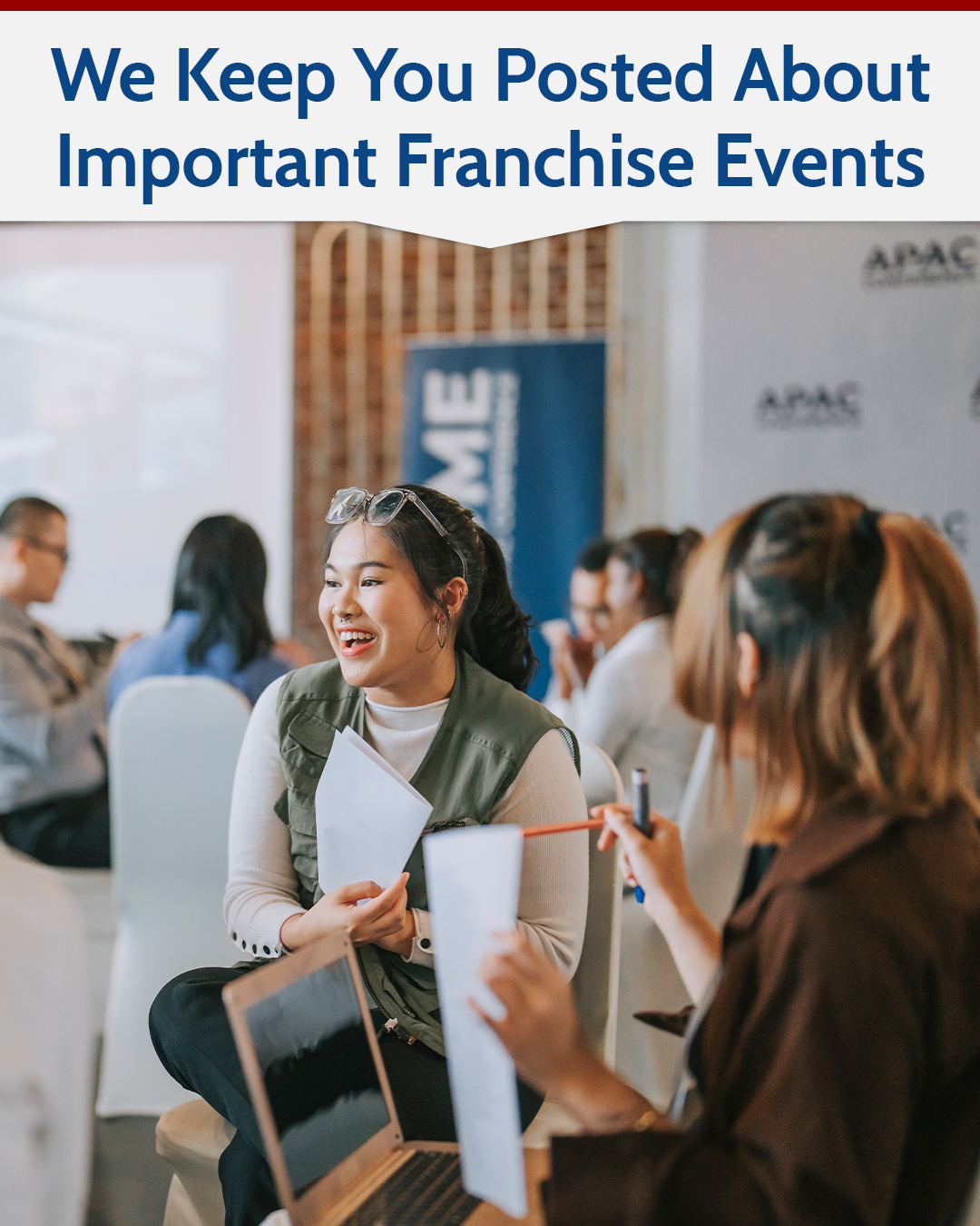 We Keep You Posted About Important Franchise Events